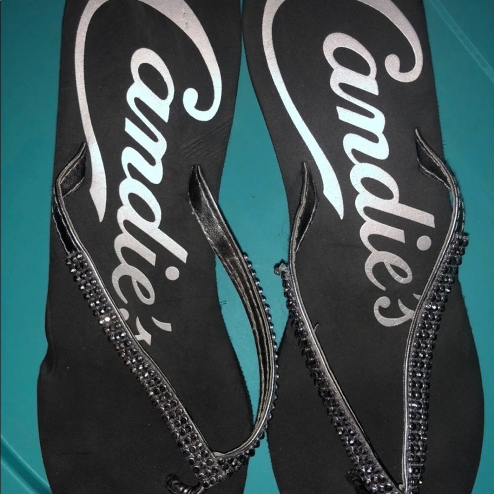 Wedge flip flops